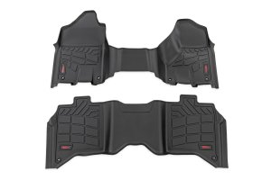 Ram 2500 Floor Mats - Front + Rear - Rough Country - Sure-Fit - '19-'24
